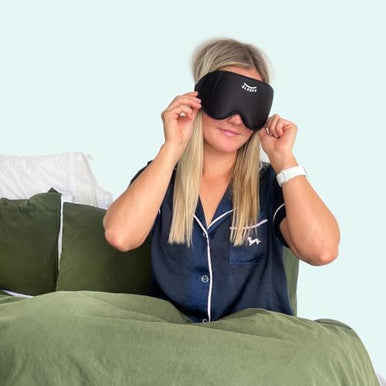 Glowco 3D Sleep Mask Contoured Eye Mask For Sleeping 100 Blackout Zero Pressure Adjustable Strap Light Blocking Eye Cover For Side Sleepers & Back Sleepers Travel Men And Women