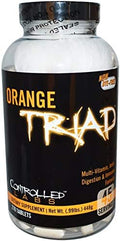 CONTROLLED LABS Overall Health Bundle 45 Servings Orange Triad 120 Count Orange Oximega Fish Oil Muscle Building and Recovery Supplement for Men and Women