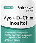 Fairhaven Health Myoinositol And Dchiro Inositol Supplement For Women 40:1 Ratio Female Fertility Supplement For Women And Hormone Balance Vegan 120 Myo & Dchiro Inositol Capsules