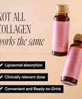 Happy Aging Marine Collagen Peptides Glow Shot 10000Mg - Liquid Collagen For Women With Liposomal Delivery - Promotes Skin Hydration Elasticity & Radiance - Supports Hair & Nails 10 Shots