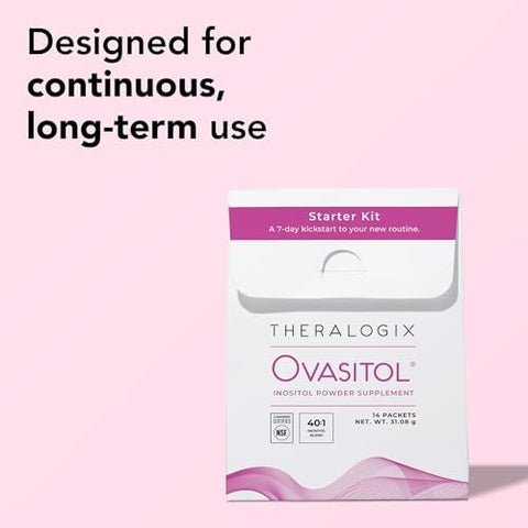 Theralogix Ovasitol Inositol Powder 7Day Starter Kit Premium Inositol Supplement for Women 40: 1 Ratio Myo and DChiro Inositol Supports Hormonal and Metabolic Health