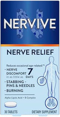 Nervive Nerve Relief Occasional Nerve Discomfort Ii Nerve Relief Starts Working In 7 Days Stabbing Burning Alpha Lipoic Acid B Vitamins Turmeric Ginger Nervive Supplement 30 Tablets