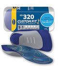 Dr. Scholl S Custom Fit Orthotics 3/4 Length Arch Support Shoe Inserts - Plantar Fasciitis Relief Insoles For Men And Women Immediate All-Day Total Lower Body Pain Relief Fsa Hsa Eligible Cf320