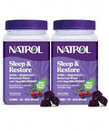 Natrol Sleep Restore Magnesium Glycinate Blend Gummies With Melatonin 5Mg - Calm Magnesium With Gaba Botanical Blend Cherry Flavor 60 Gummies (Pack Of 2)