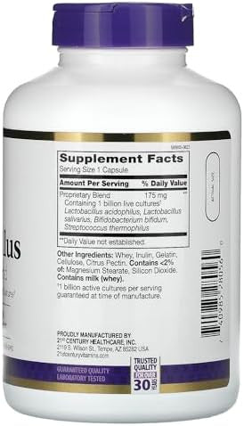 21St Century Acidophilus Probiotic Blend Capsules 150 Count
