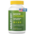 Noor Vitamins Halal Vitamins Daily Multivitamin Halal Vitamin for Women and Men 30 Vitamins and Minerals A B12 C Iron Zinc to support general health NonGMO Halal Multivitamin (2 Month Supply)