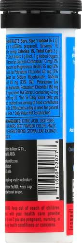 Nuun Sport + Caffeine: Electrolyte Drink Tablets Cherry Limeade 1 Tube (10 Servings)