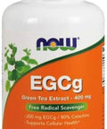 Now Foods Egcg Green Tea Extract 400Mg 180 Vcaps (Pack Of 2)