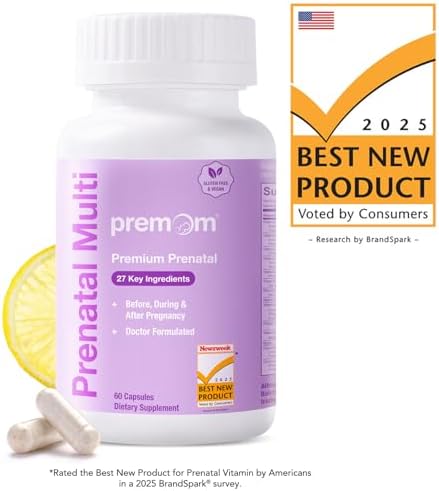 Premom Quantitative Ovulation Predictor Kit*40 Ovulation Tests + 10 Pregnancy Tests + Multivitamin For Women Prenatal Formula Vitamin Supplements