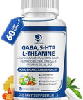 Lukaree Gaba Supplements 750Mg With L Theanine 5Htp Ashwagandha Lemon Balm Ginkgo Biloba Omega3 10 In 1 Gaba Calm Capsules For Sleep Relaxation Focus Mood Support Cortisol Balance 2 Pack