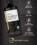 Carlyle Pumpkin Seed Oil 16oz Organic Cold Pressed | Extra Virgin | Vegetarian, Non-GMO, Gluten Free | Safe for Cooking | Great for Hair and Face