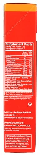 Sol-Ti Sol Ti Organic Strawberry Lemon Hydration Plus Electrolytes 7 Count 0.15 Oz