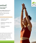 Terry Naturally Cortisol Rescue Stress Response Support With Vitamin C & Bioactive B Vitamins Adrenal Health & Energy Support Supplement 60 Capsules (60 Servings)
