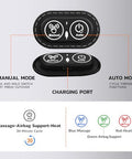 Dyhodu 3-In-1 Electric Back Massager Pillow Rechargeable Lumbar Support Cushion With Heat Vibration