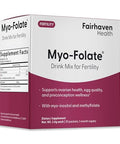Fairhaven Health Folate and Myo Inositol Powder for Women 1 Per Day Female Fertility Supplement Ovarian Health and Egg Quality 2000 mg MyoInositol and 333 mcg Methylfolate 30 Stick Packs