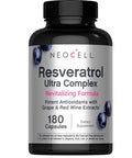 Neocell Resveratrol Supplement 180 Capsules Trans Resveratrol Complex Extra Strength With Grape And Red Wine Extract