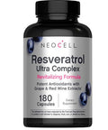 Neocell Resveratrol Supplement 180 Capsules Trans Resveratrol Complex Extra Strength With Grape And Red Wine Extract