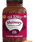 Four Sigmatic Focus Capsules Lion'S Mane Supplement Capsules Brain Boosting Complex With Ashwagandha Bacopa Monnieri & Rhodiola Vegan Nootropic Adaptogen & Mushroom Supplement 30 Servings