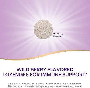 Nature'S Way Zinc Lozenges With Vitamin C & Echinacea, Immune Support, 23 Mg Of Zinc & 100 Mg Of Vitamin C Per Serving, Wild Berry Flavored, 60 Lozenges (Packaging May Vary)