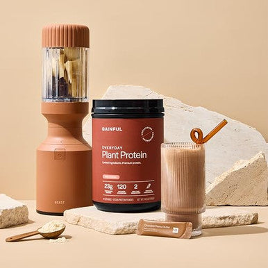 Gainful Everyday Plant Protein Powder & Sweet Treat Flavor Bundle Plant 14 Servings 23G