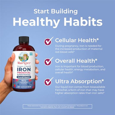 Maryruth's Prenatal Postnatal Iron Liquid 1522 Fl Oz
