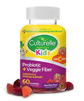 Culturelle Daily Probiotic For Kids Veggie Fiber Gummies (Ages 3 ) - 60 Count & Kids Chewable Daily Probiotic For Kids Ages 3 30 Count