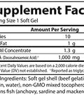 Carlson Elite DHA Gems 1000 mg DHA Supports Healthy Brain Function and Vision 30 soft gels