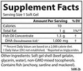 Carlson Elite DHA Gems 1000 mg DHA Supports Healthy Brain Function and Vision 30 soft gels