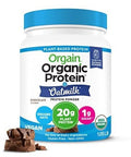 Orgain Organic Vegan Protein Powder + Oat Milk Vanilla Bean 20G Plant Based Protein Gluten No Dairy Soy Or Lactose Ingredients Low Sugar Nongmo Kosher For Shakes & Smoothies 1.05Lb