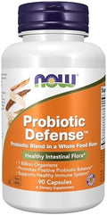 Now Foods Supplements Probiotic Defense Probiotic Blend In A Whole Food Base With 1 Billion Organisms 90 Veg Capsules