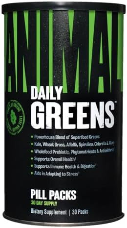 Animal Pump Preworkout Greens Greens Probiotics And Digestion Supplement 30 Count Bundle