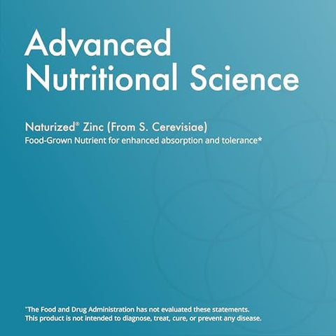 Natura Health Products 25 mg Zinc Supplement Supports Cellular Health and a Healthy Immune Response Highly Bioavailable FoodGrown Zinc (60 Capsules)