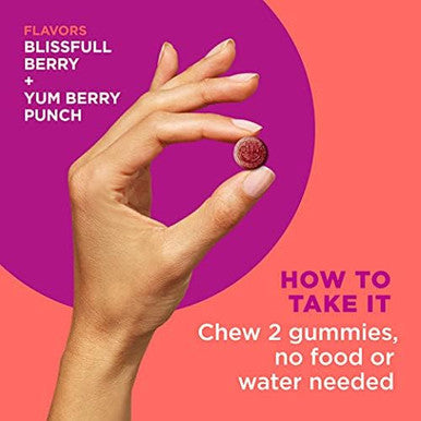 Olly Family 2 Pack: Women'S Multivitamin Gummy (90 Count) Kids Multivitamin + Probiotic Gummy (70 Count) Vitamins A D C E B Chewable Supplement Blissful Berry Yum Berry Punch 160 Count
