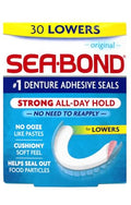 Sea-Bond Denture Adhesive Seals Original Lowers Zinc-Free All-Day-Hold Mess-Free 30 Count Pack Of 7