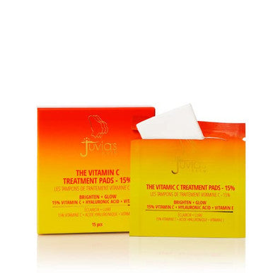 Juvia'S Place The Vitamic C Treatment Wipes 15% - 15 Wipes Brighten Radiant Glow Hyaluronic Acid Vitamin E Antioxidant Protection Reduce Signs Of Aging Dark Spots Discoloration