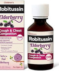 Robitussin Elderberry Cough + Chest Congestion Dm Children'S Cough Medicine Chest Congestion Relief And Cough Syrup 4 Fl Oz