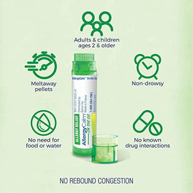 Boiron Allergycalm On The Go 2 Count And Kids 60 Count Tablets For Allergy Symptom Relief