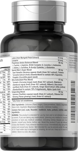 Horbaach Mens Multivitamin 60 Caplets Advanced Formula with Vitamin C D Magnesium Minerals and More NonGMO and Gluten Free Supplement