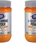 Now Foods Lglutamine Pure Powder 16 Ounce (Pack Of 2)