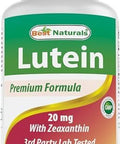 Best Naturals Lutein 20 mg with Zeaxanthin- 240 Tablets