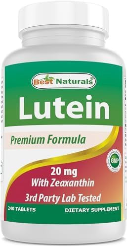Best Naturals Lutein 20 mg with Zeaxanthin- 240 Tablets