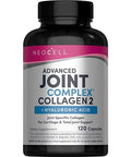 Neocell Joint Complex Supplement 120 Capsules Plus Hyaluronic Acid Collagen Type Ii Advanced Formula