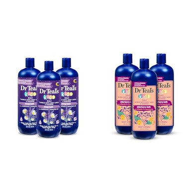 Dr Teal'S Kids 3-In-1 Bubble BathBody Wash & Shampoo With Melatonin & Essential OilsBoost & Re Elderberry With Vitamin C