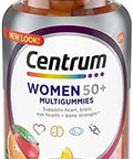 Centrum Multigummies Gummy Multivitamin For Women 50 Plus With Vitamin D3 B6 And B12 Multivitamin/Multimineral Supplement - 80 Count