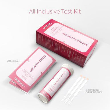 Diagnox Health Oxidative Stress Test " At Home Urine Mda Test Strip Radical & Antioxidant Marker Wellness Longevity & Vitality Test Fast Results In 3 Mins 25 Self Tests