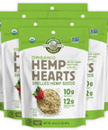 Manitoba Harvest Organic Hemp Seeds, 18oz, 10g Plant Based Protein and 12g Omega 3 & 6 per Srv, smoothies, yogurt & salad, Non-GMO, Vegan, Keto, Paleo, Gluten Free, Pack of 6