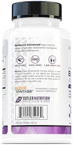 Cutler Nutrition Berberine Advanced Glp1 Activator And Glucose Disposal Agent Containing Dihydroberberine 170Mg 5X More Effective Than Regular Berberine Ceylon Cinnamon Bitter Melon Extract Chromium Picolinate