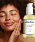 Best of Nature Vitamin E Oil 28000 IU Unscented Moisturizer with Fractioned Coconut Damage Repair Formula for Hair Skin Face and Hands