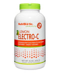 NutriBiotic Lemon ElectroC Vitamin C and Electrolyte Powder 850 Mg Vitamin C Per Serving Effervescent Electrolyte Recharge Buffered and Highly Soluble of Calories Gluten and NonGMO 16 OZ