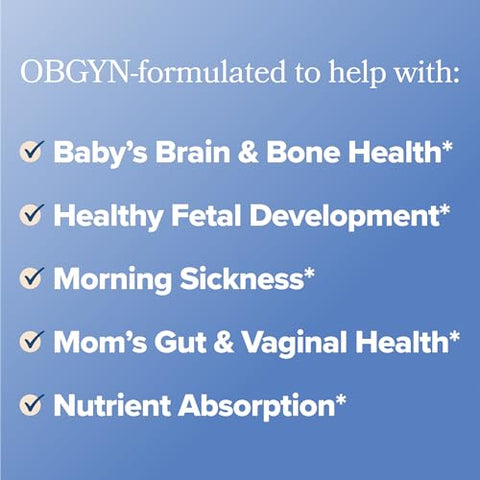 O Positiv Preggo Prenatal Probiotic Multivitamin Capsules Obgyn-Formulated Advanced Prenatal With Folate Choline Omega-3S Vitamins Minerals & Probiotics 30 Servings
